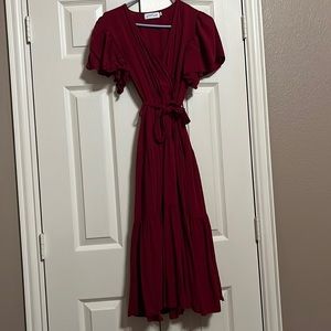 Like new Petal and Pup Barker Dress is Maroon Size S